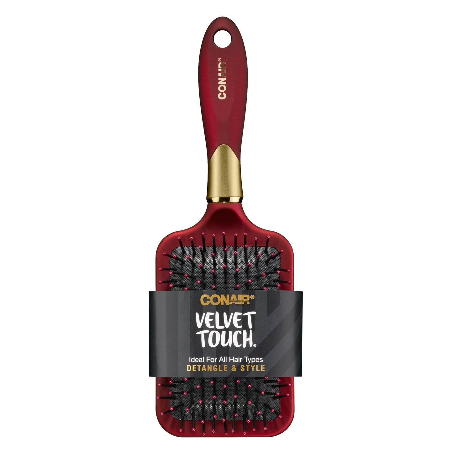 Conair Velvet Touch Paddle Brush For All Hair Types