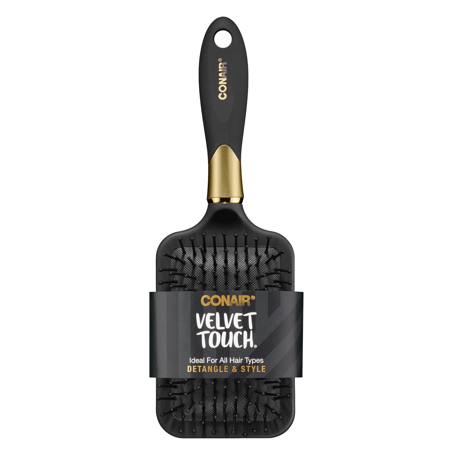 Conair Velvet Touch Paddle Brush For All Hair Types