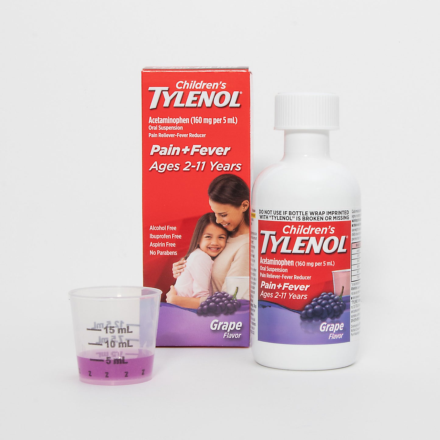 Tylenol Children's Pain & Fever Relief Oral Suspension - Grape