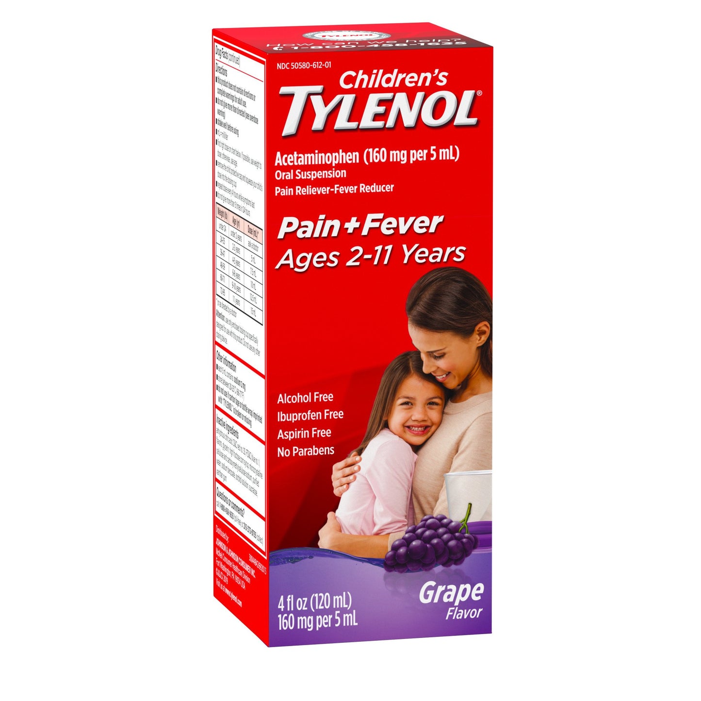 Tylenol Children's Pain & Fever Relief Oral Suspension - Grape