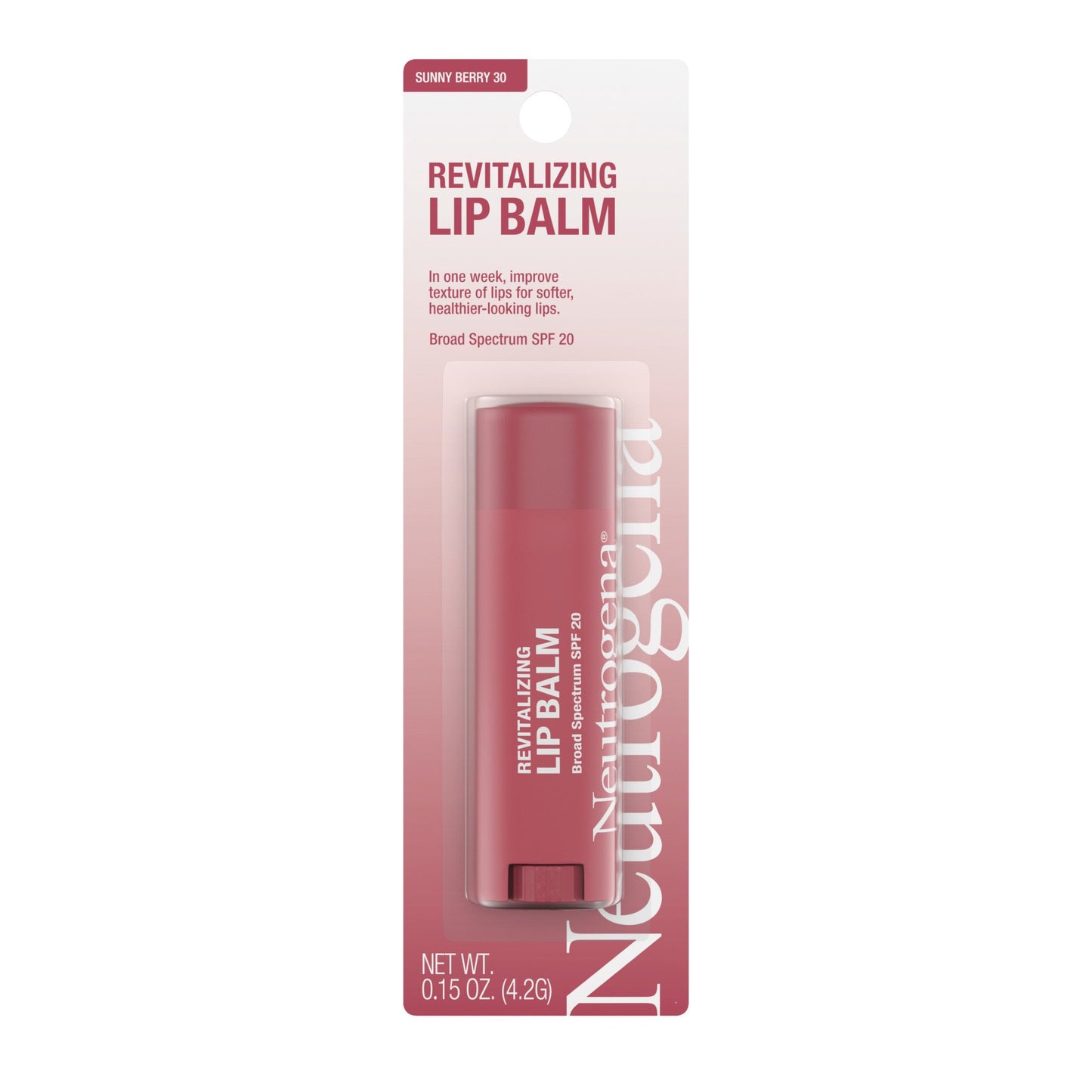 Neutrogena Revitalizing SPF 20 Tinted Lip Balm - Sheer Sunny Berry