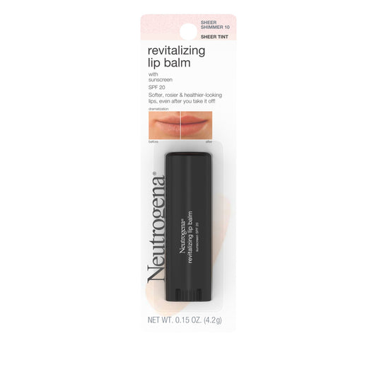 Neutrogena Revitalizing SPF 20 Tinted Lip Balm - Sheer Shimmer