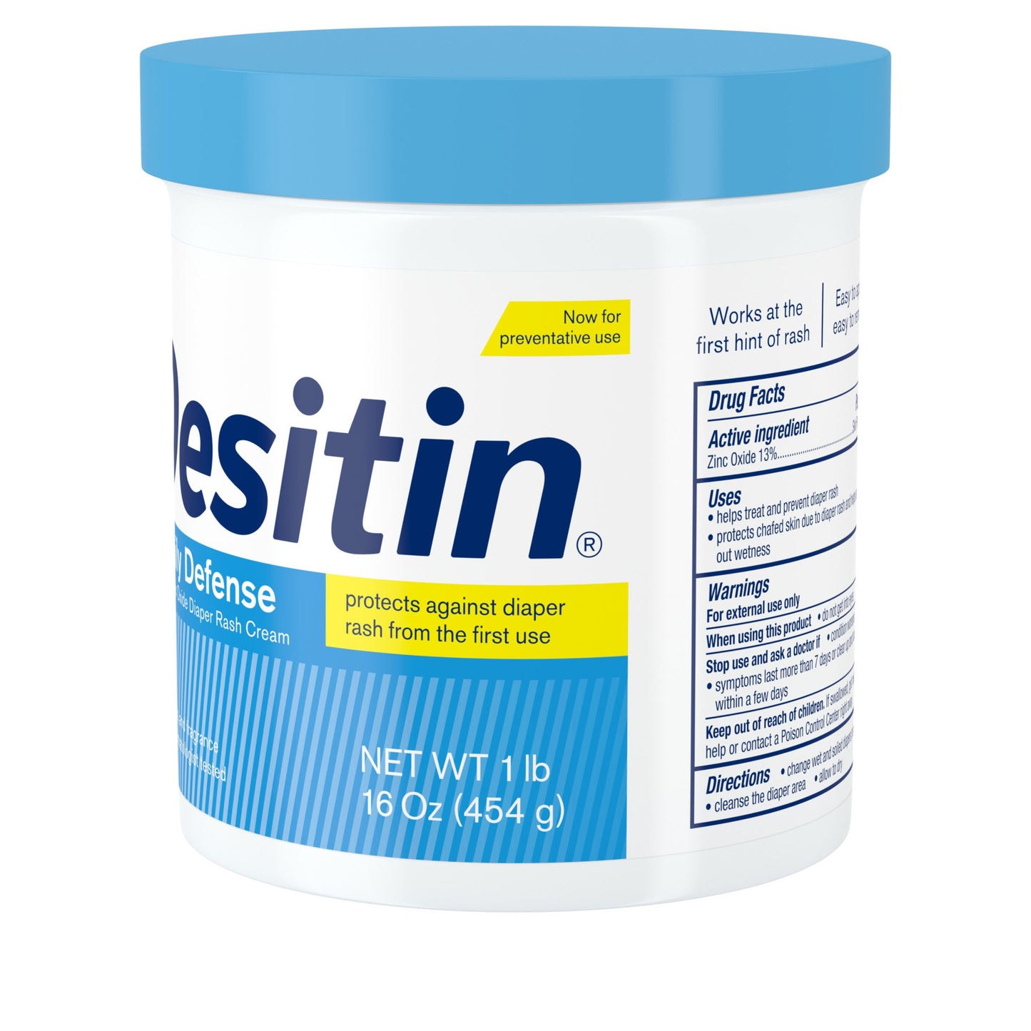 Desitin Daily Defense Diaper Rash Cream with Zinc Oxide