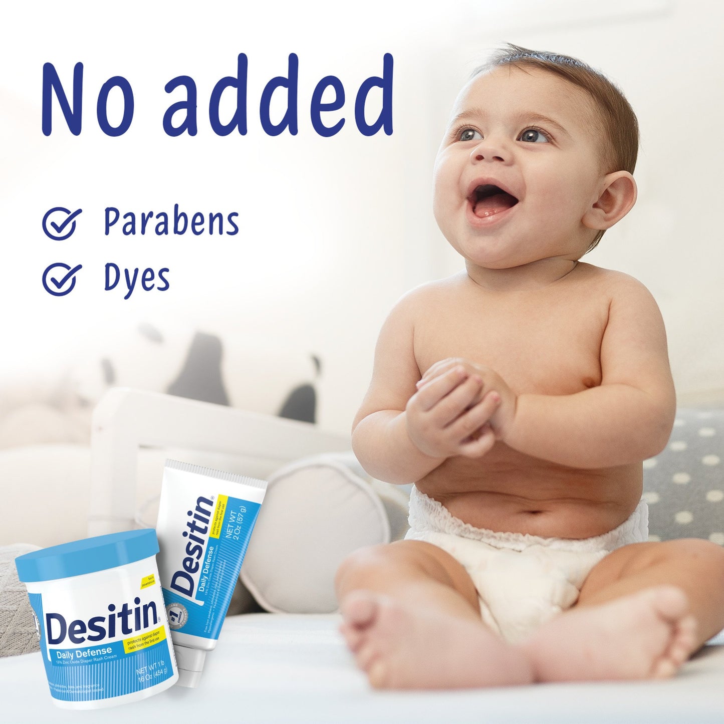 Desitin Daily Defense Diaper Rash Cream with Zinc Oxide