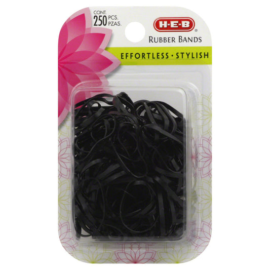 H-E-B Black Small Rubber Bands