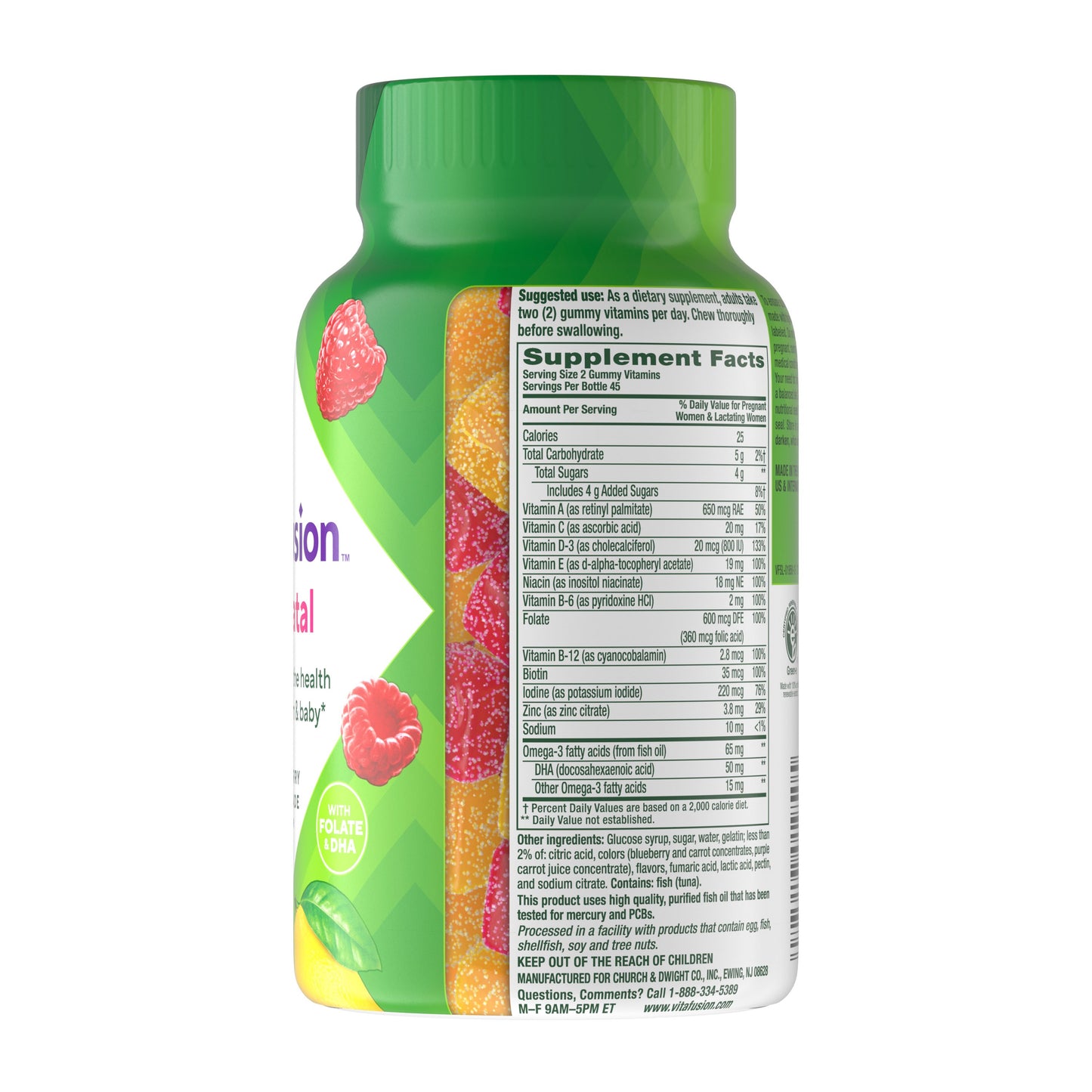 Vitafusion Prenatal DHA & Folic Acid Gummy Vitamins