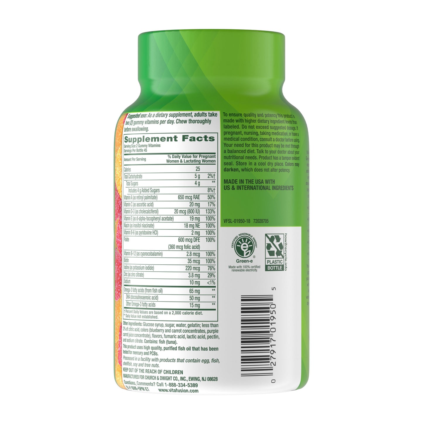 Vitafusion Prenatal DHA & Folic Acid Gummy Vitamins