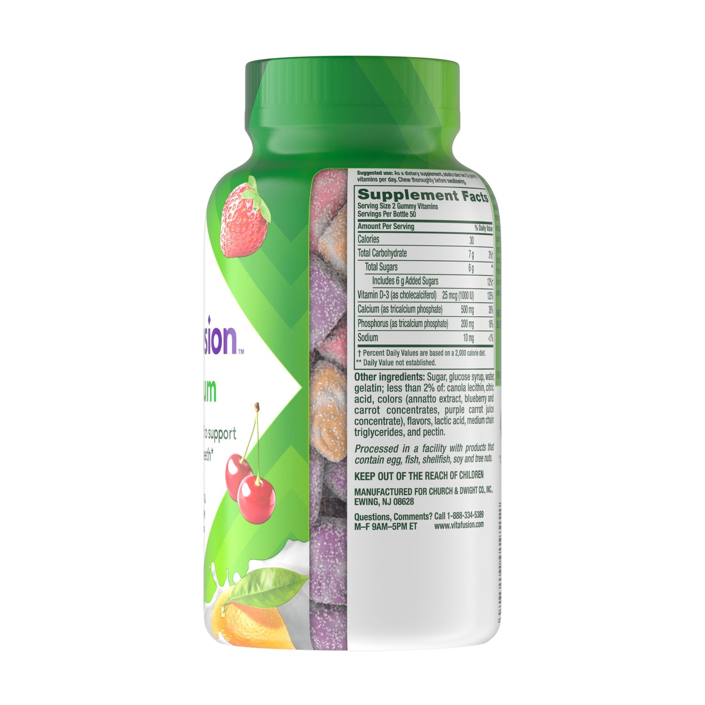 Vitafusion Calcium Gummy Vitamins - Fruit & Cream