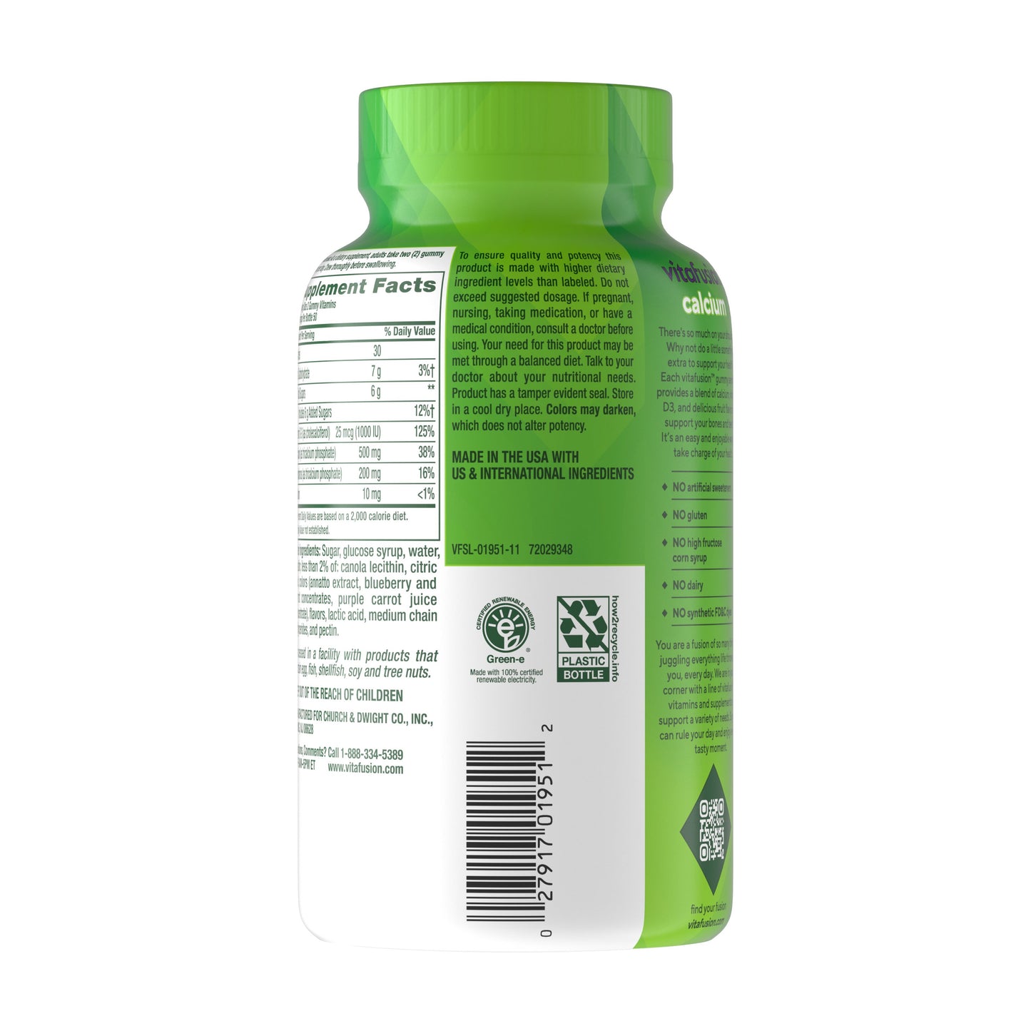 Vitafusion Calcium Gummy Vitamins - Fruit & Cream