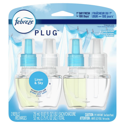 Febreze Plug Linen & Sky Scented Oil Refill