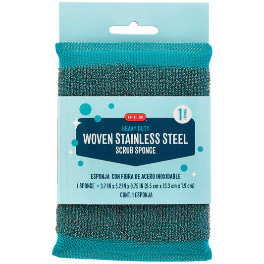 H-E-B Heavy Duty Woven Stainless Steel Scrub Sponge