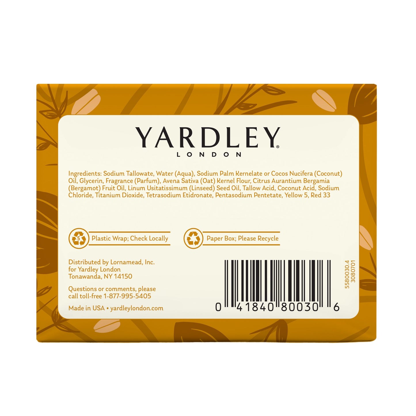 Yardley London Oatmeal & Almond Bath Bar