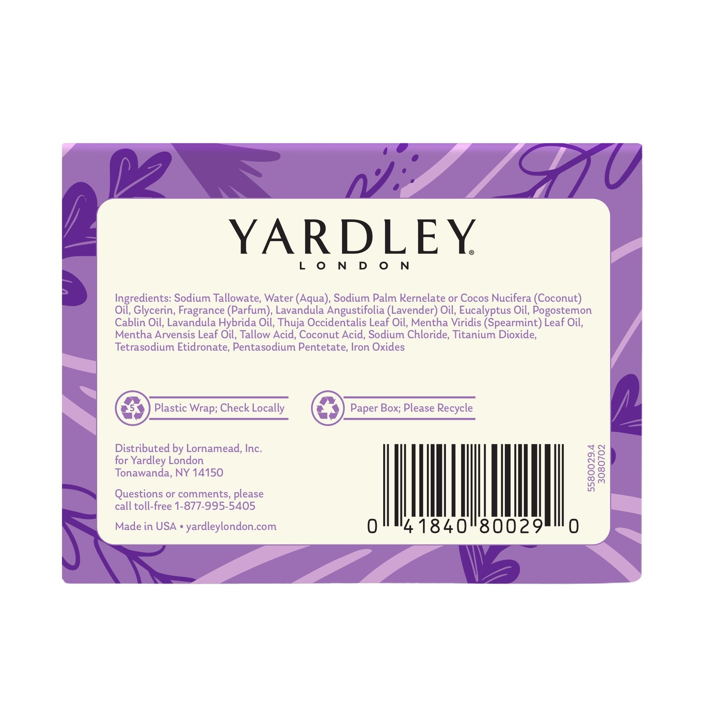 Yardley London English Lavender Bath Bar