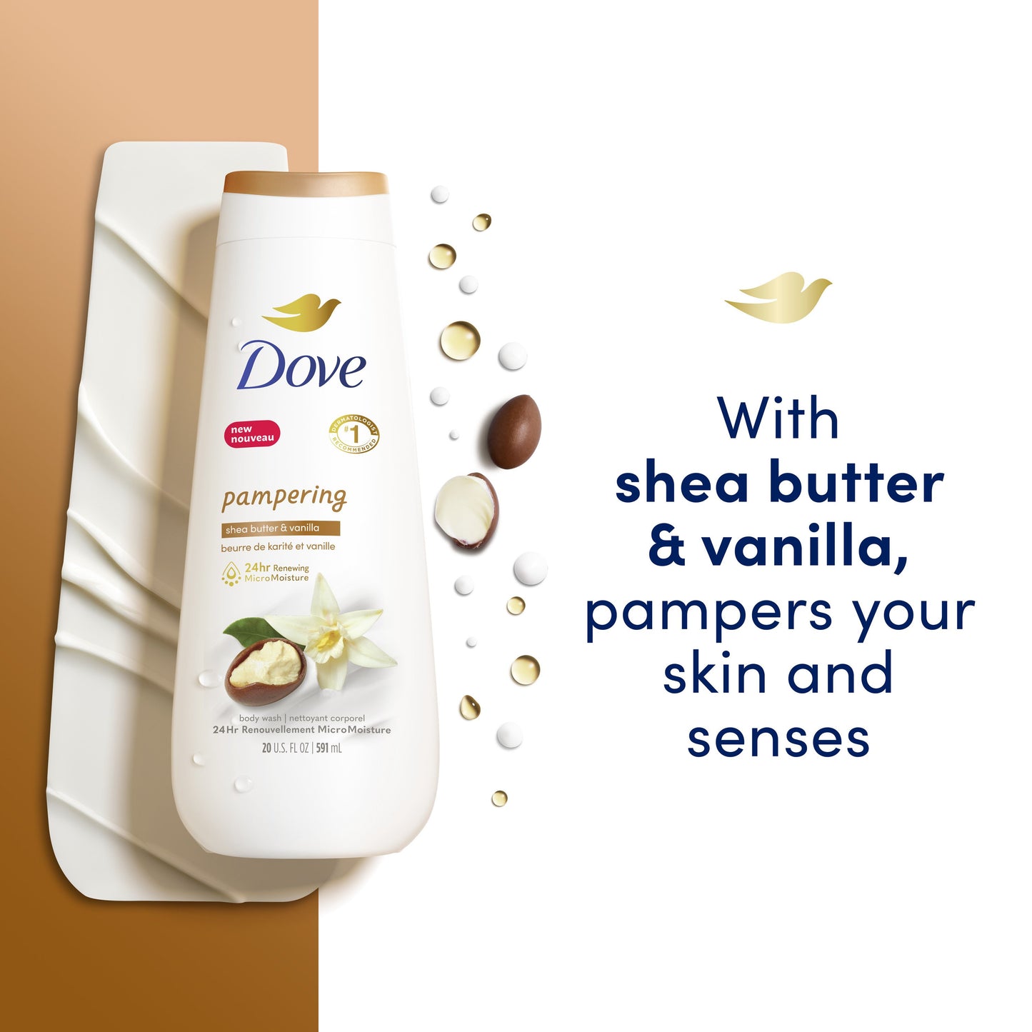 Dove Pampering  Body Wash - Shea Butter & Vanilla