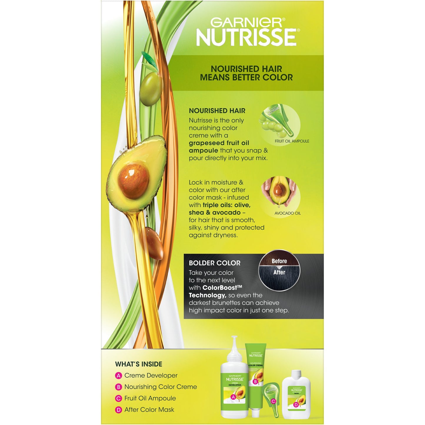 Garnier Nutrisse Ultra Color Nourishing Bold Permanent Hair Color Creme BL21 Blue Black