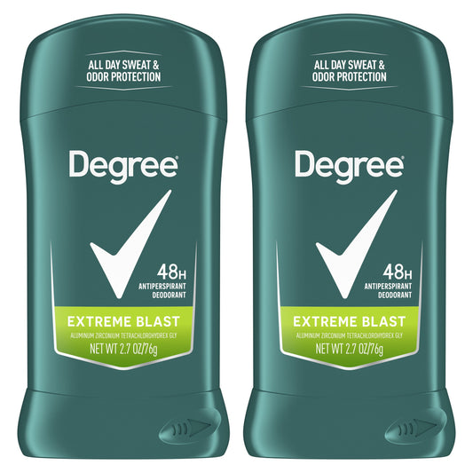Degree Men 48 Hr Antiperspirant Solid Deodorant - Extreme Blast, 2 pk