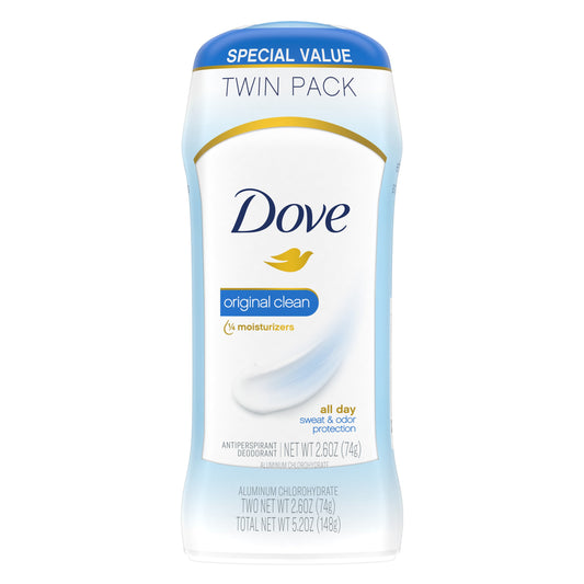 Dove Invisible Solid Antiperspirant Deodorant - Original Clean, 2.6 oz