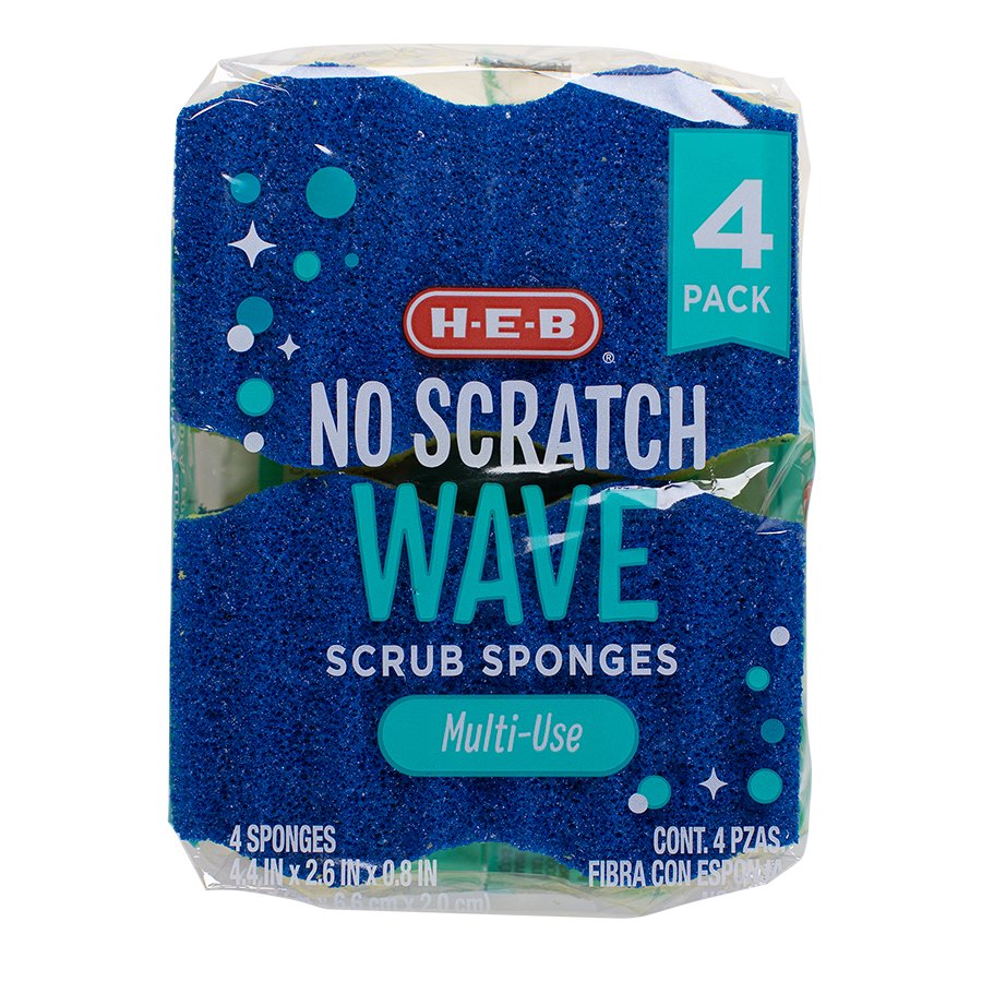 H-E-B No Scratch Wave Scrubber Sponge
