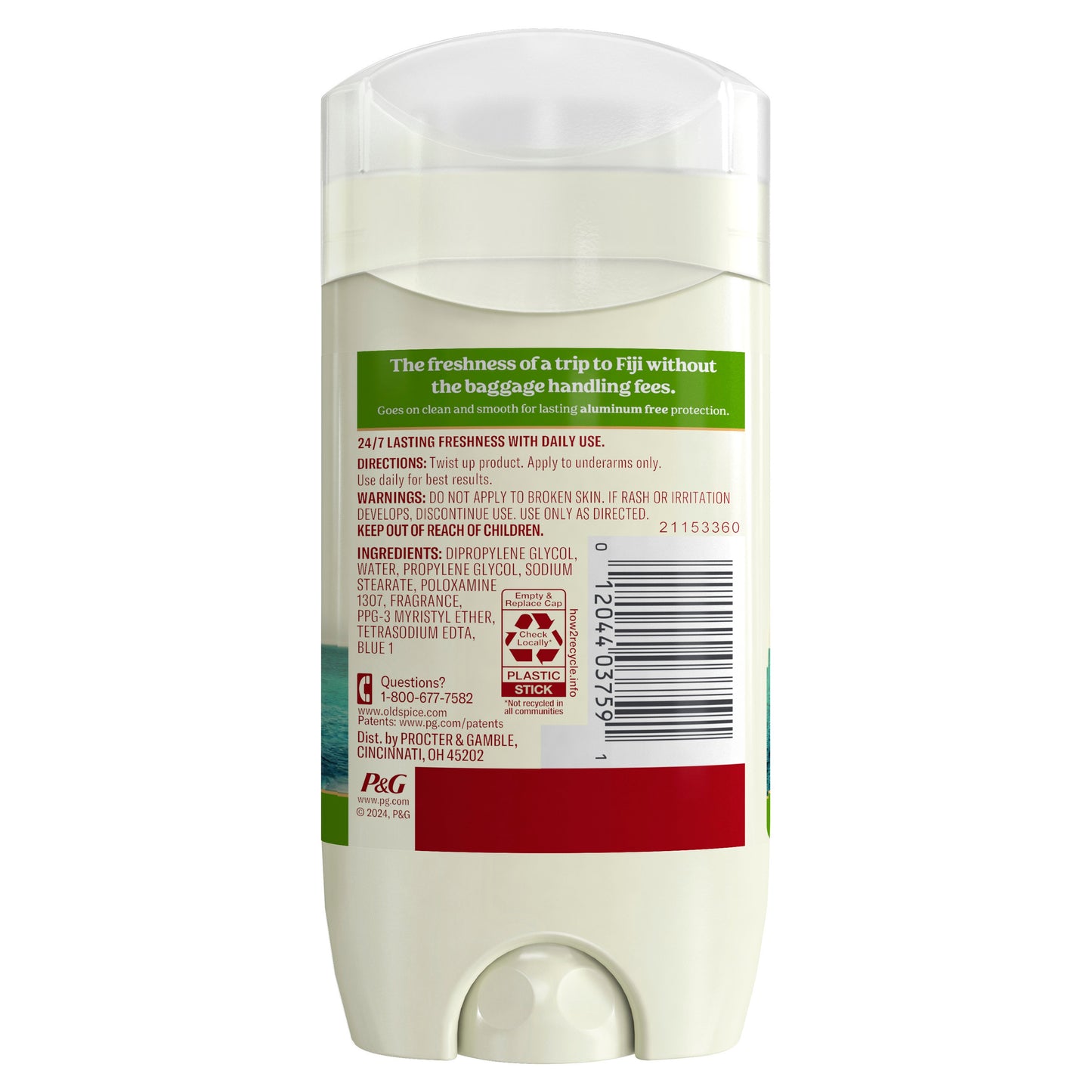 Old Spice Aluminum-Free Deodorant - Fiji