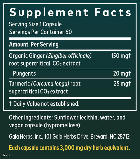 Gaia Herbs Ginger Supreme Liquid Phyto-Caps