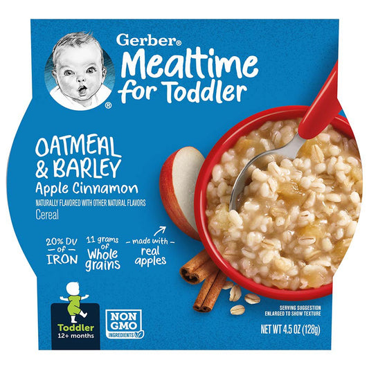 Gerber Mealtime for Toddler Oatmeal & Barley -  Apple Cinnamon