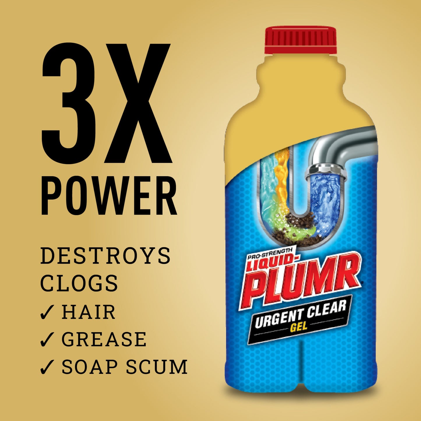 Liquid-Plumr Industrial Strength Urgent Clear - Liquid Drain Cleaner