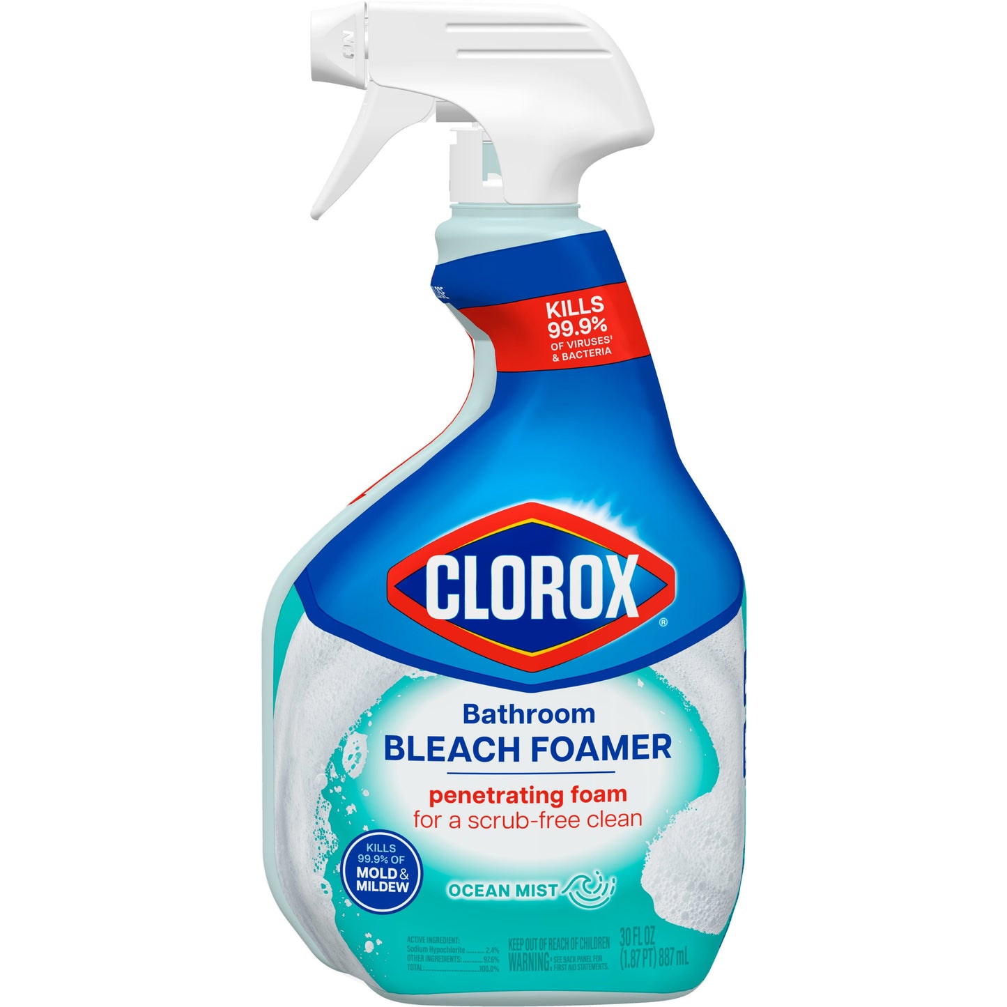 Clorox Bathroom Bleach Foamer Spray - Ocean Mist