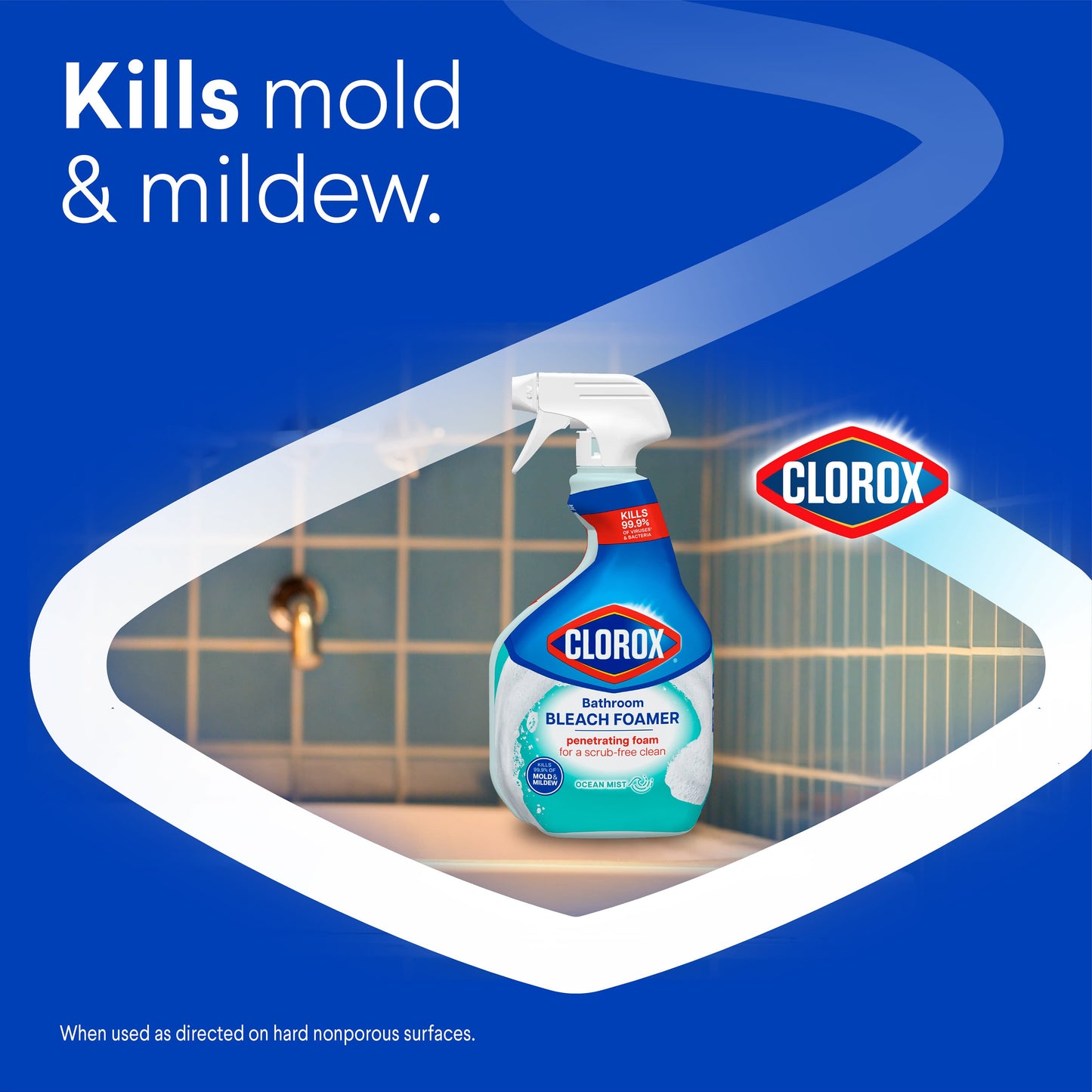 Clorox Bathroom Bleach Foamer Spray - Ocean Mist