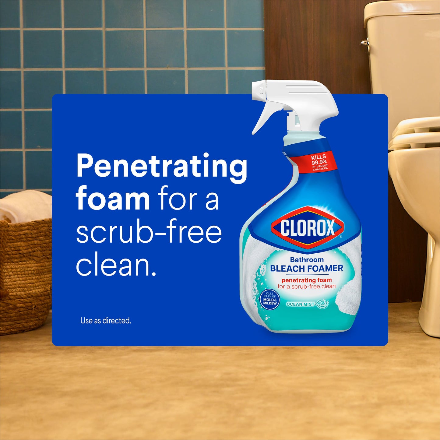 Clorox Bathroom Bleach Foamer Spray - Ocean Mist