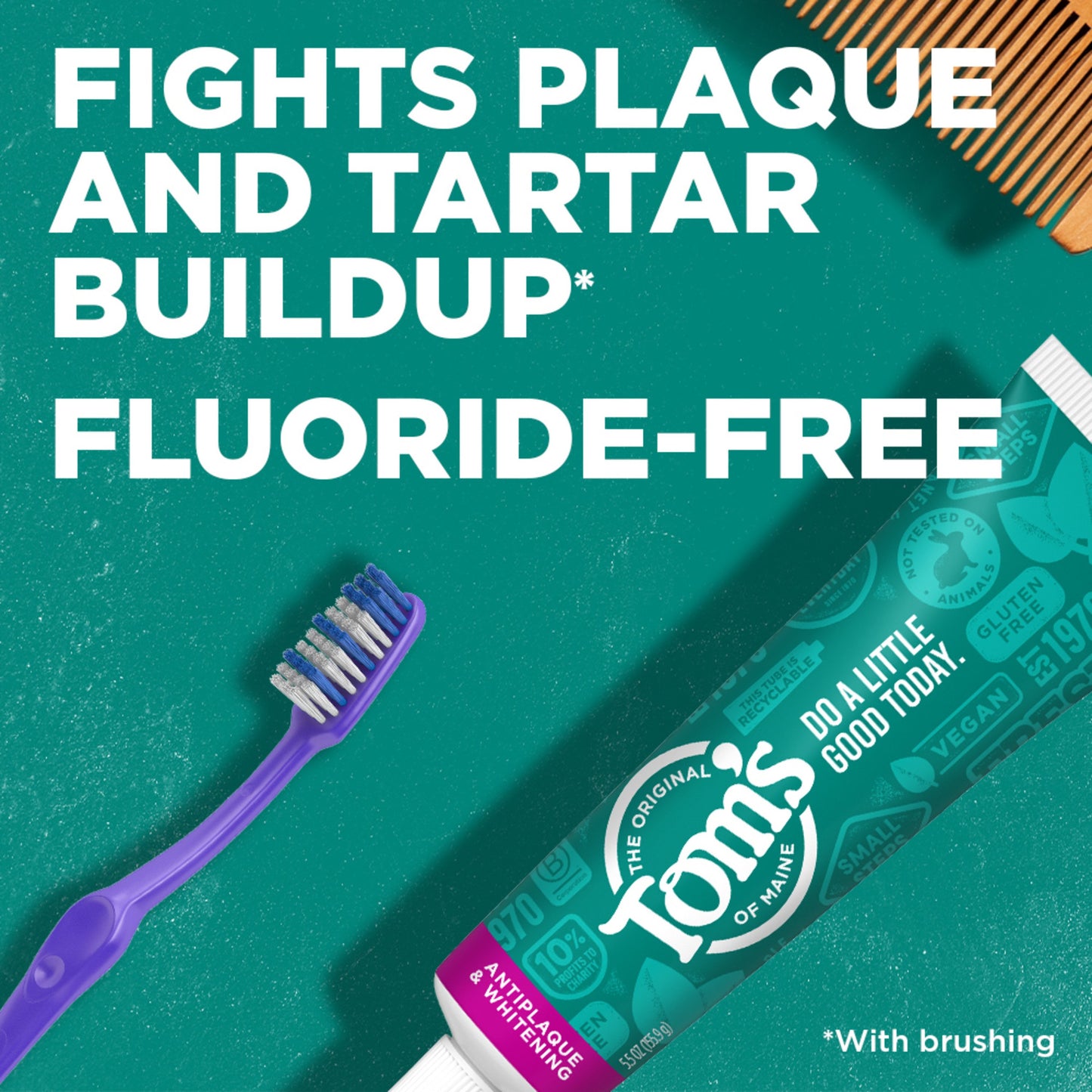 Tom's of Maine Fluoride-Free Antiplaque & Whitening Toothpaste - Peppermint