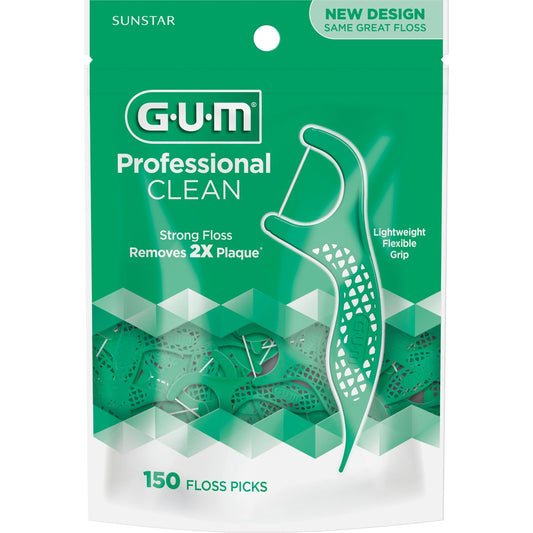 GUM Eez-Thru Extra Strong Mint Flossers Value Bag