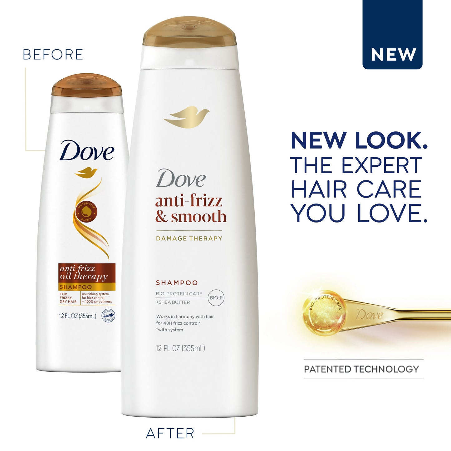 Dove Shampoo Anti-Frizz Oil Therapy