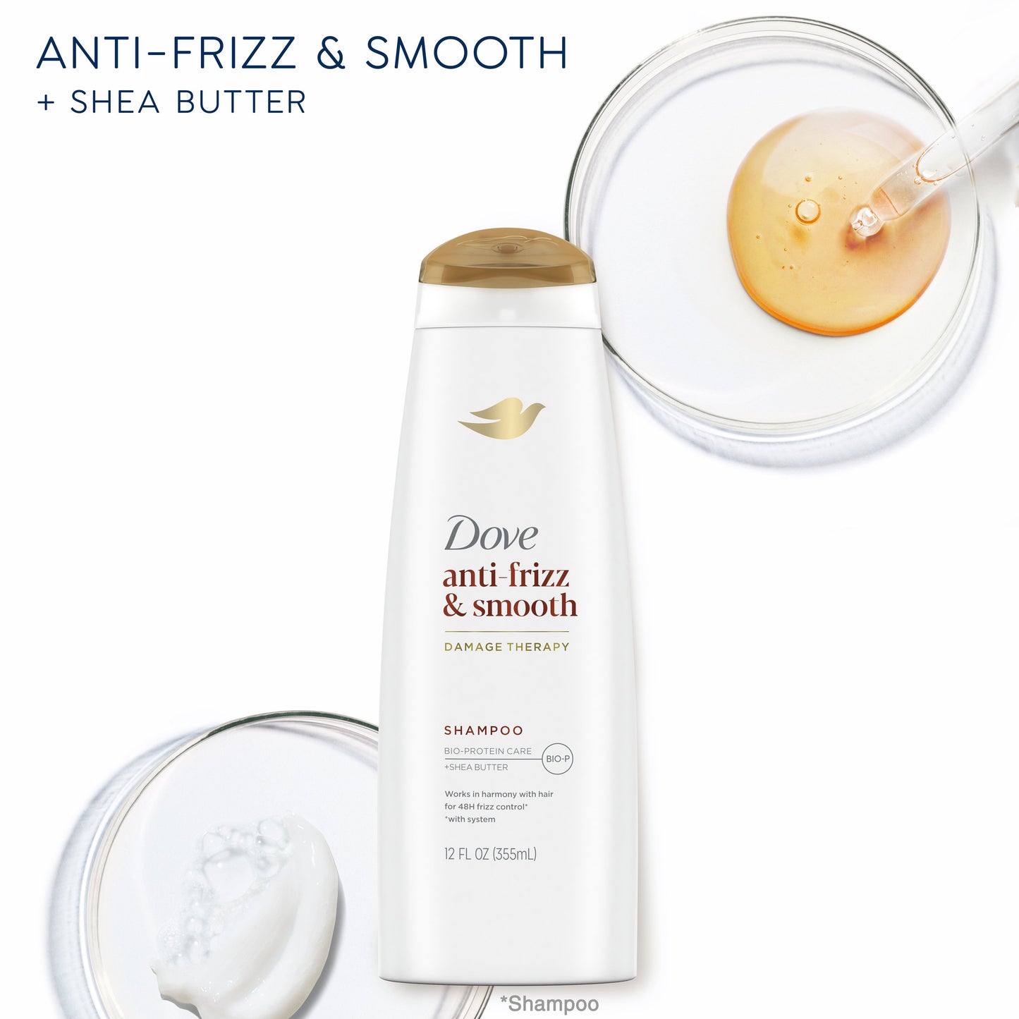 Dove Shampoo Anti-Frizz Oil Therapy
