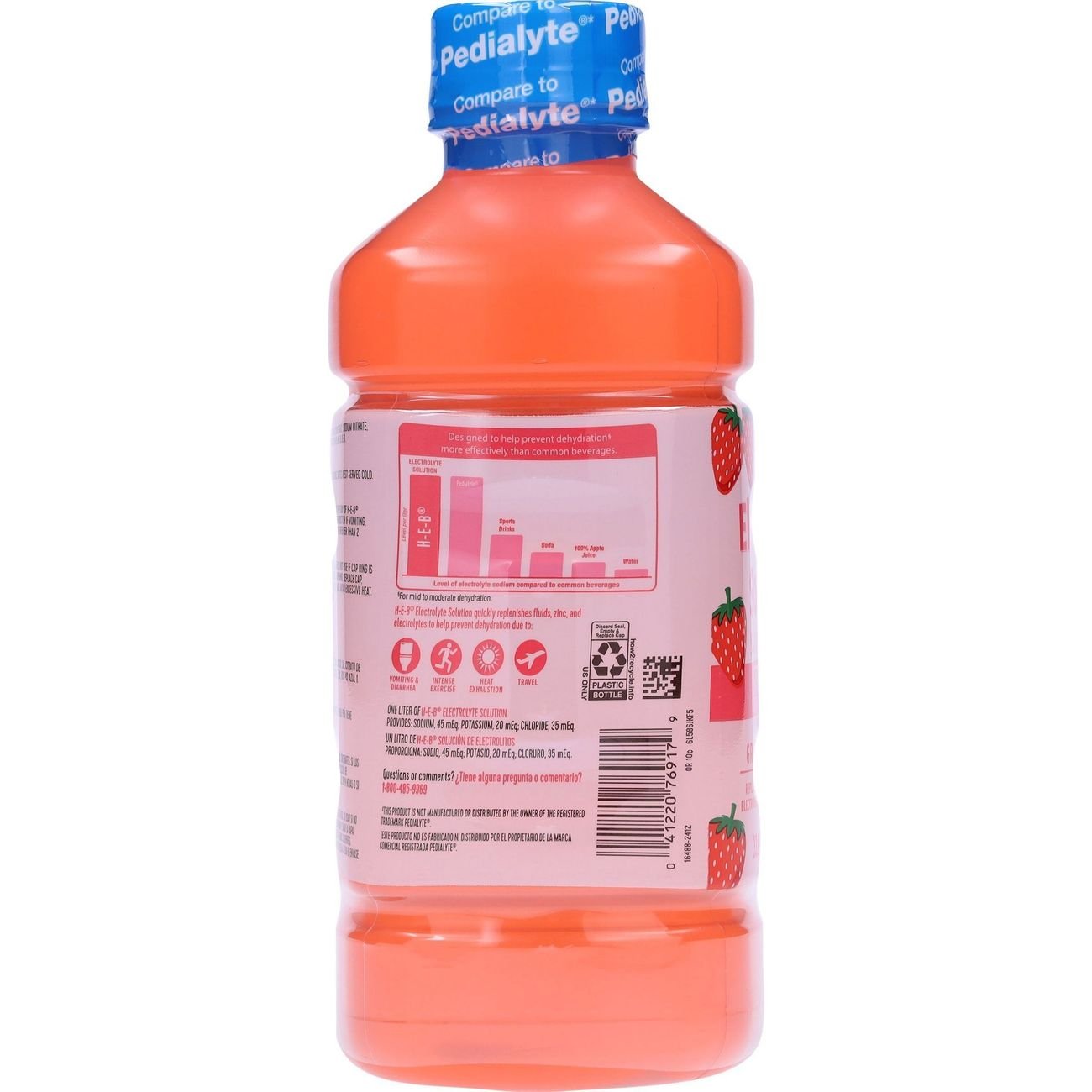 H-E-B Electrolyte Solution - Strawberry