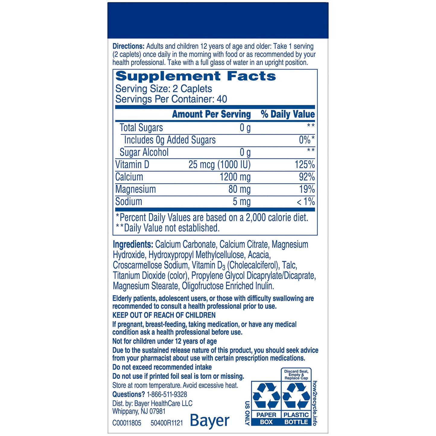 Citracal Calcium + D3 Slow Release 1200 Coated Tablets
