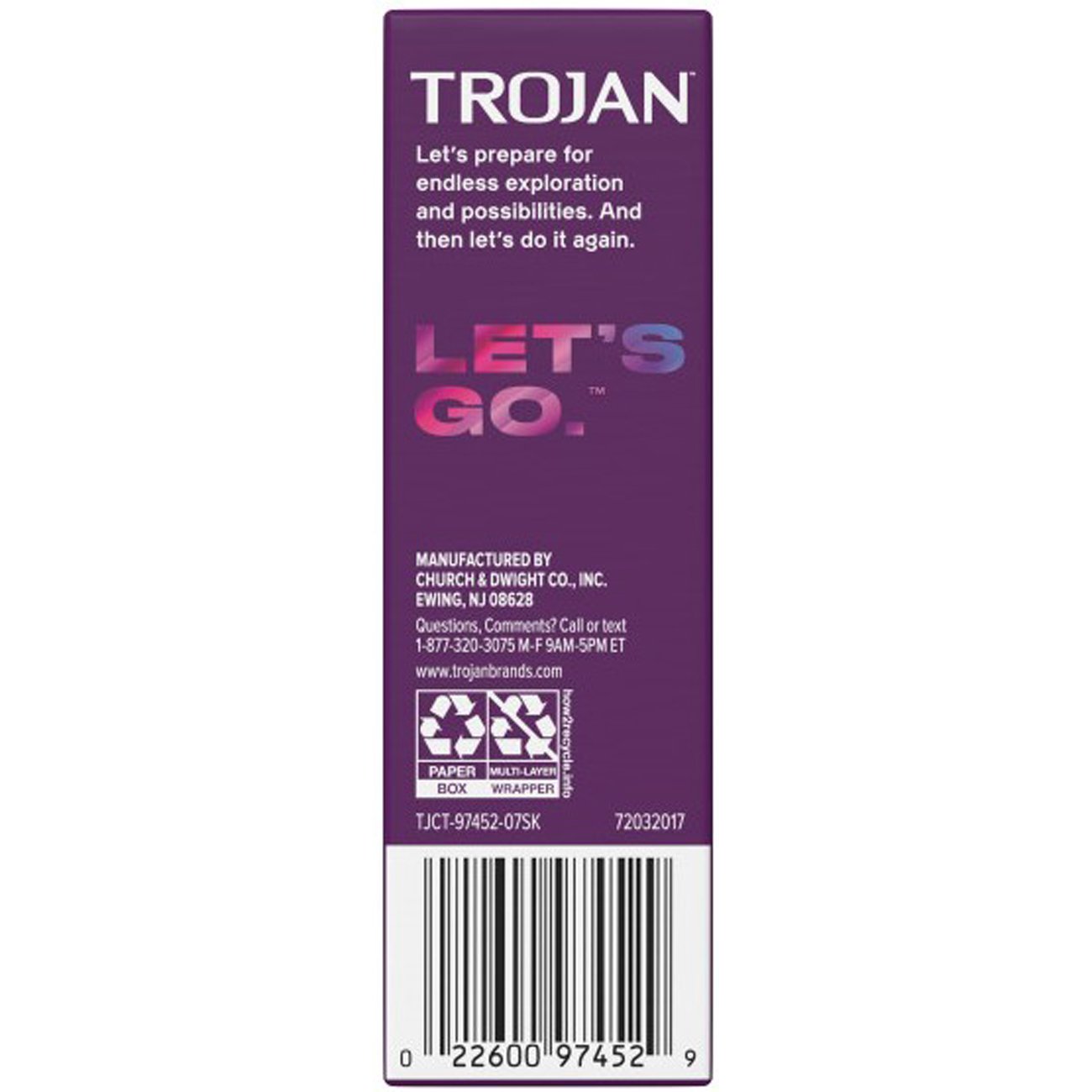 Trojan Her Pleasure Sensations Spermicidal Lubricated Latex Condoms