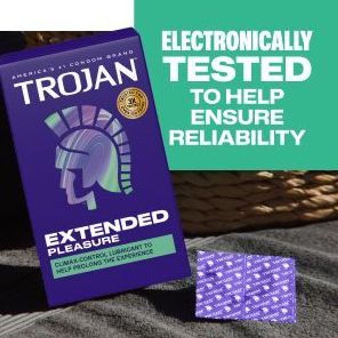 Trojan Extended Pleasure Climax Control Lubricated Condoms