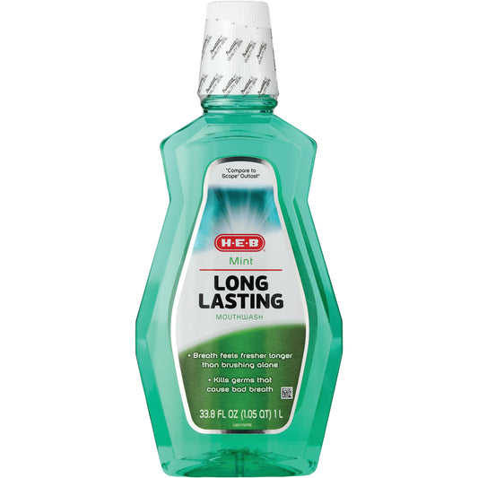 H-E-B Long Lasting Mouthwash - Mint
