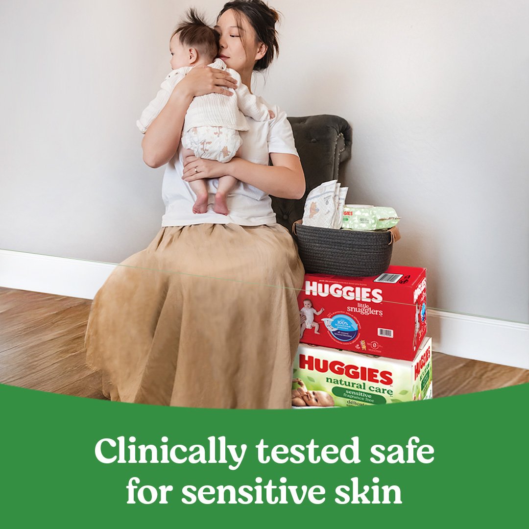 Huggies Travel Size Natural Care Sensitive Baby Wipes - Unscented