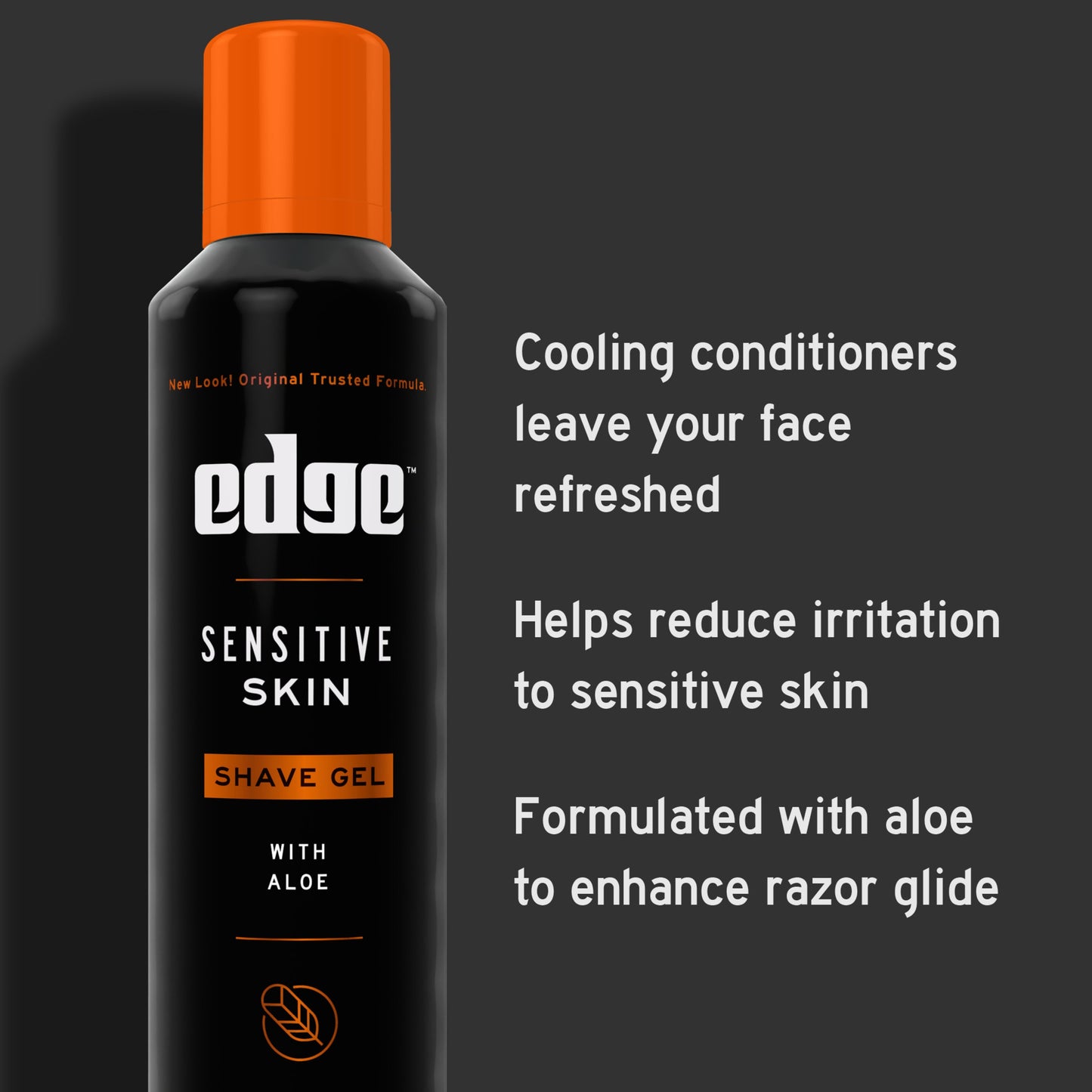 Edge Sensitive Skin Shave Gel with Aloe, Twin Pack