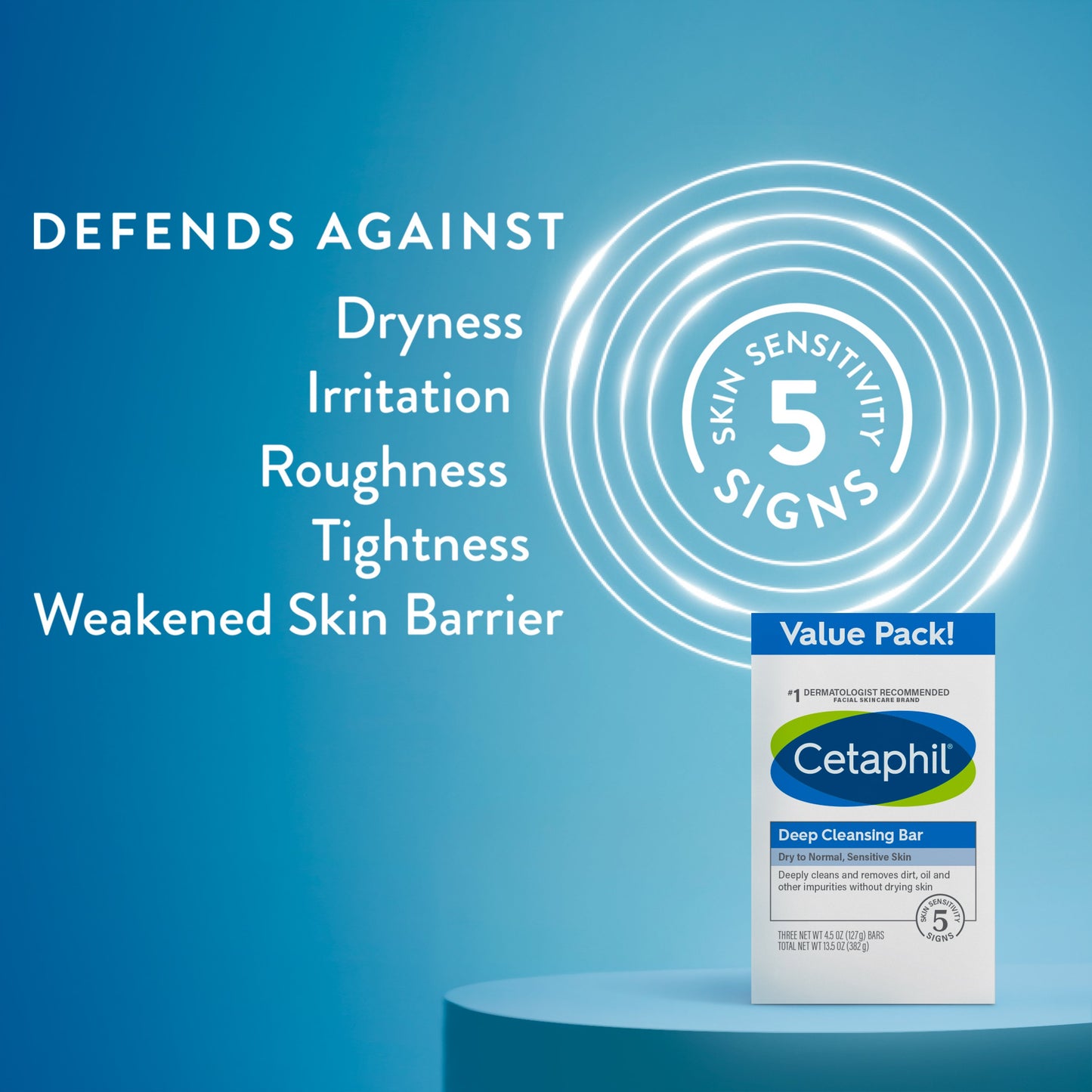 Cetaphil Deep Cleansing Bar 3 pk