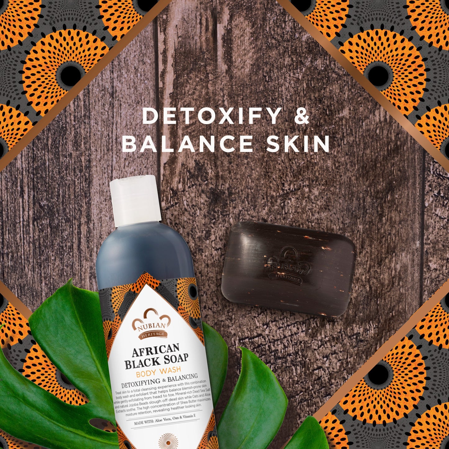 Nubian Heritage African Black Soap Detoxifying Bar Soap