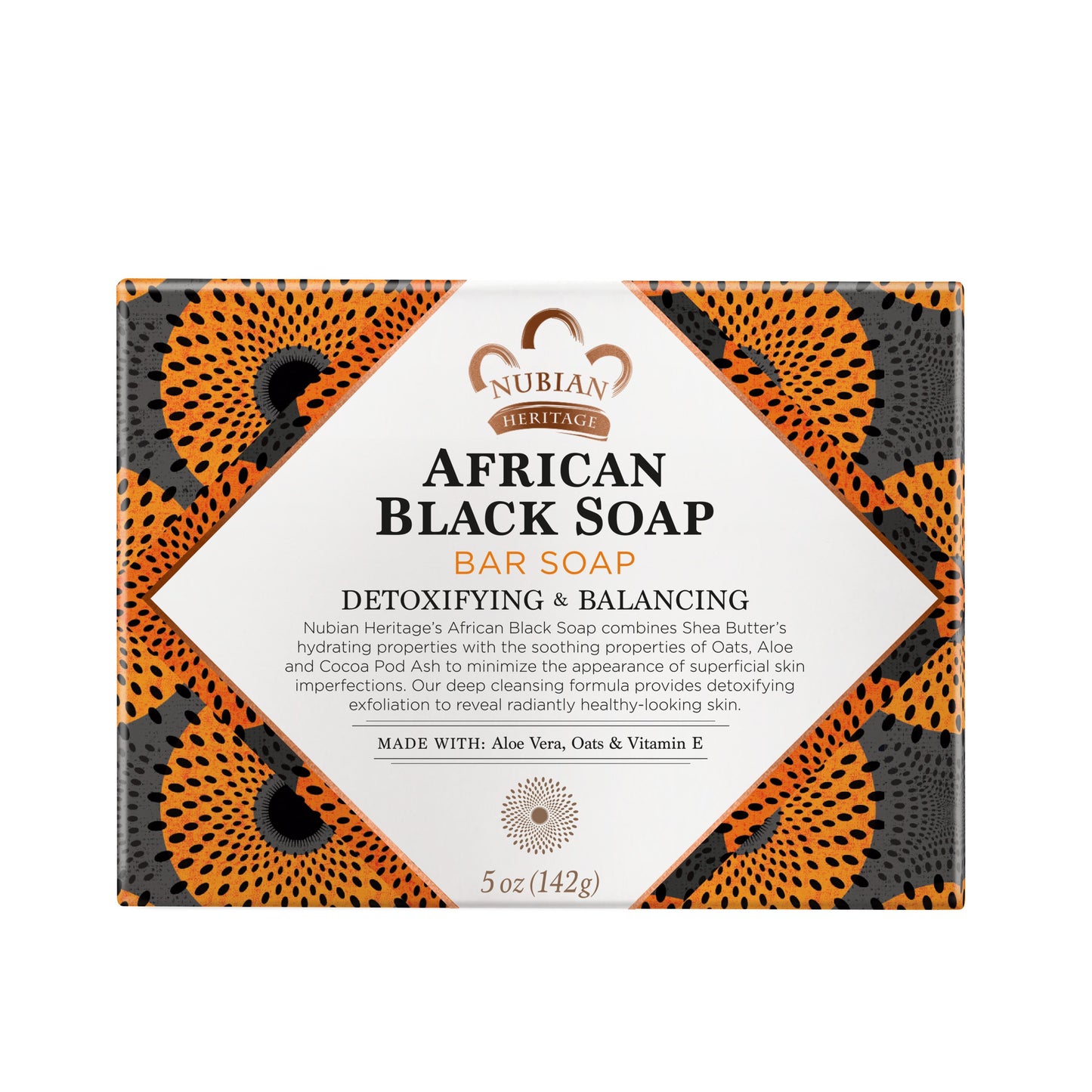 Nubian Heritage African Black Soap Detoxifying Bar Soap