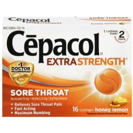 Cepacol Extra Strength Lozenges - Honey Lemon
