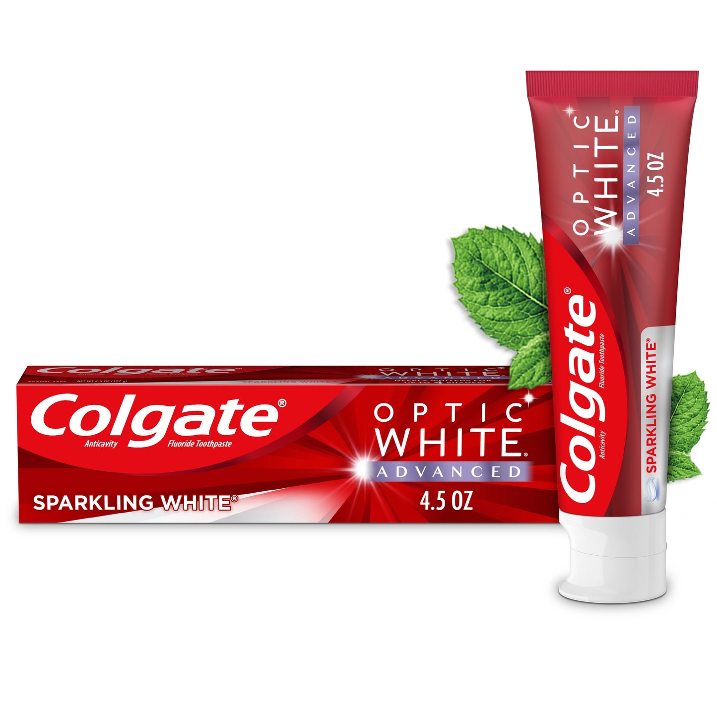 Colgate Optic White Advanced Anticavity Toothpaste - Sparkling White