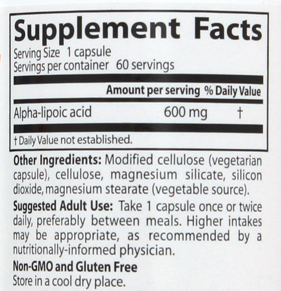 Doctor's Best Alpha-Lipoic Acid 600mg