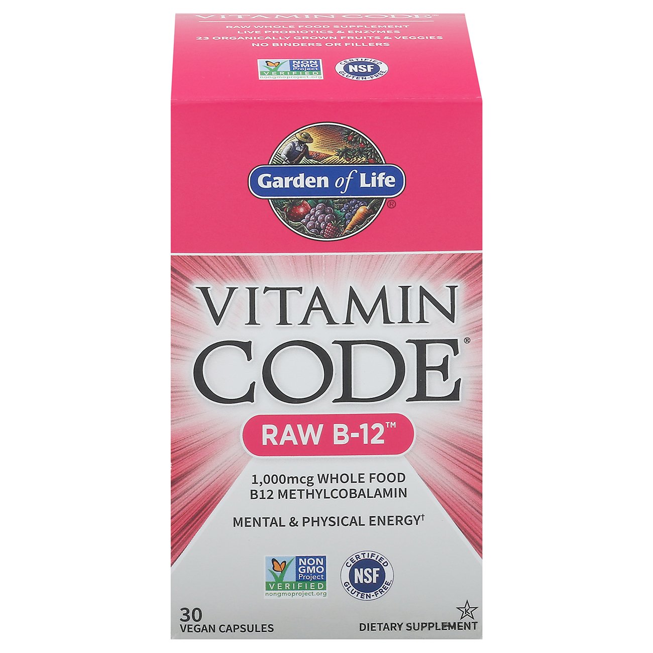 Garden of Life Vitamin Code Raw B-12 Capsules