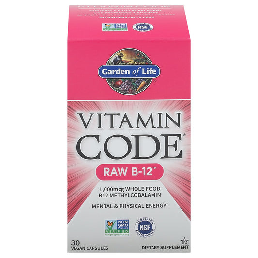 Garden of Life Vitamin Code Raw B-12 Capsules