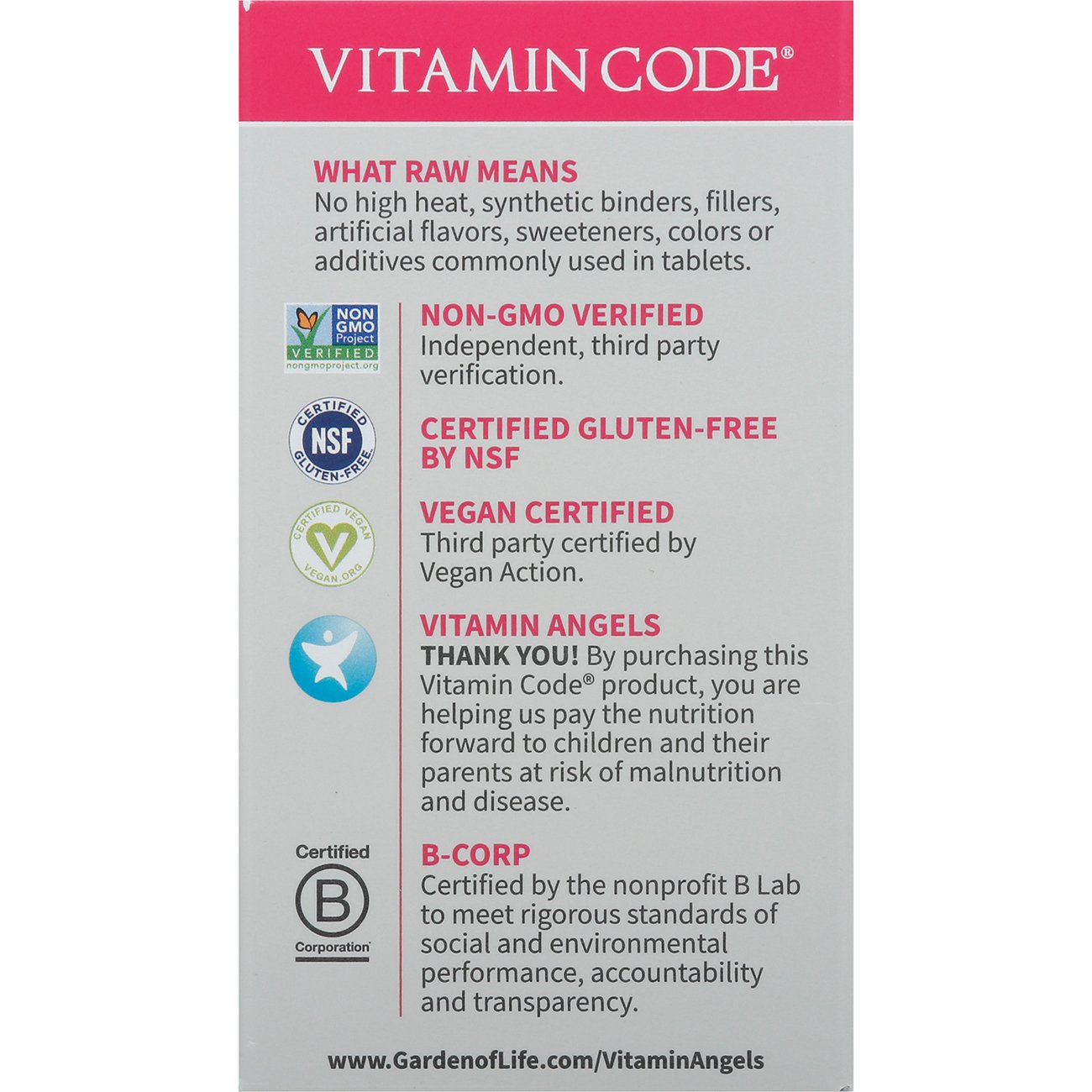 Garden of Life Vitamin Code Raw B-12 Capsules
