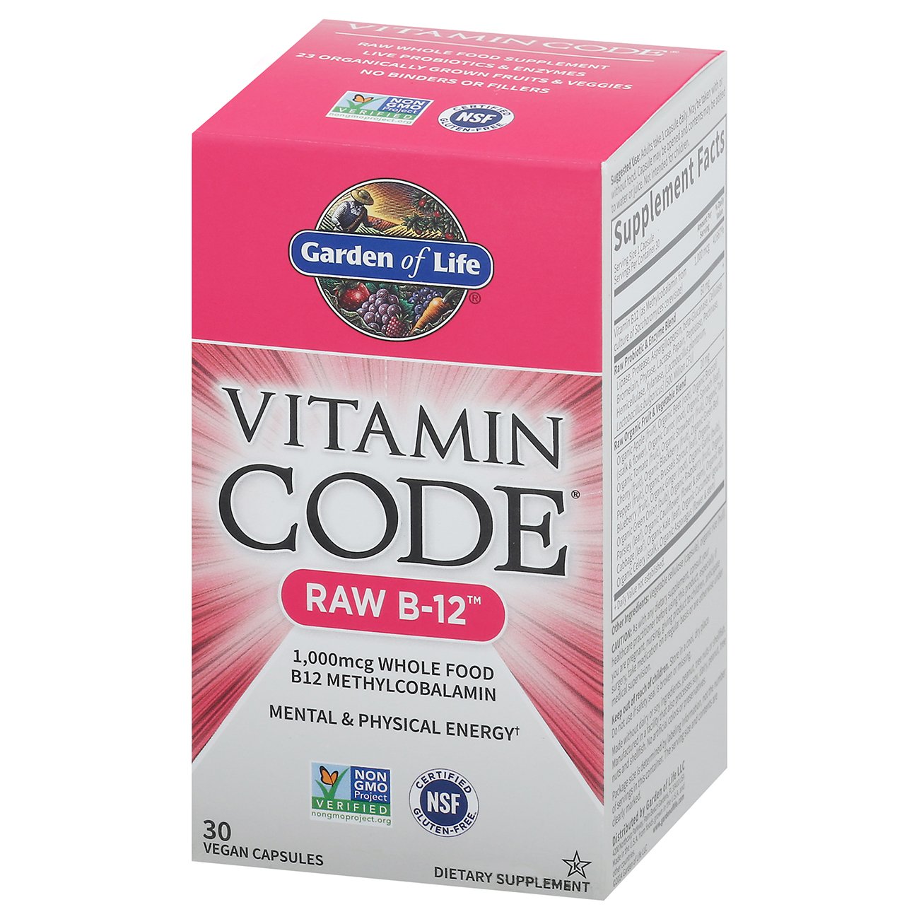 Garden of Life Vitamin Code Raw B-12 Capsules